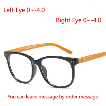 -0.5 -0.75 -1.0, Lai -4.0 Retro Kniežu Laukumā Tuvredzība Brilles Ar Cilindru Modes PC Rāmis Anti Zili Stari, Recepšu Brilles