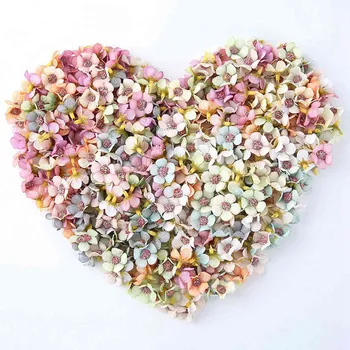 100 Gab 2cm Multicolor Daisy Ziedu Galviņas, Mini Zīda Mākslīgo Ziedu Vainags Scrapbooking Mājas, Kāzu Dekorēšana