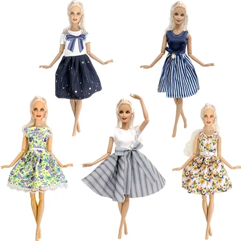 NK 5 Gab Lelle Kleita Roku darbs Mežģīnes Mini Puse Kleita Kāzu Valkāt Svārki Apģērbu Barbie Lelle Piederumi Bērniem Dāvanu