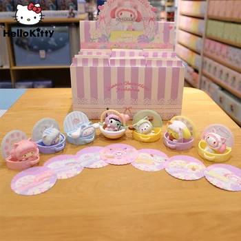 Sanrio Mystery Box Laimīgs Soma Kuromi Manu Melodiju Cinnamoroll Darbības Rādītāji Kolekciju Modelis Rotaļlietas Bērniem Blind Kastē Dāvanas Y2k