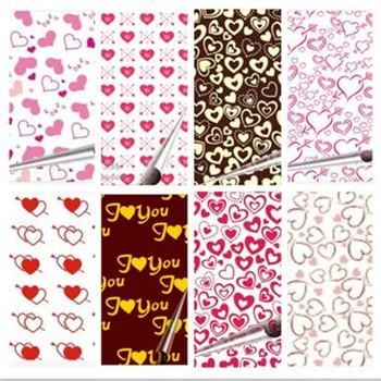 Valentine 's Day DIY Šokolādes Pārneses Papīrs / Pelējuma Apdare / Pārtikas Cepšanai